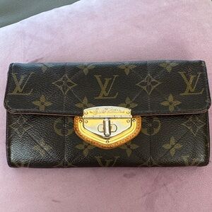 Louis Vuitton Black and Brown Monogram Wallet